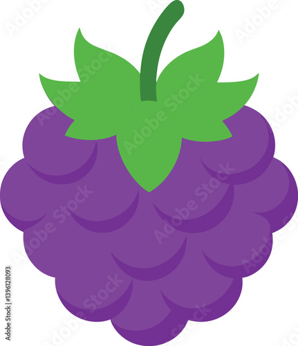 Dewberry vector on transparent background