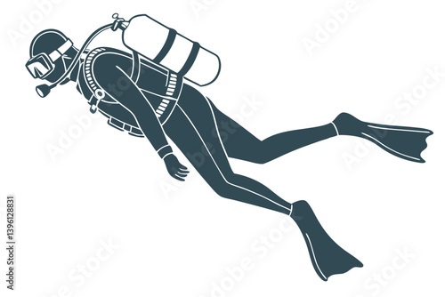 Underwater Scuba Diver Design