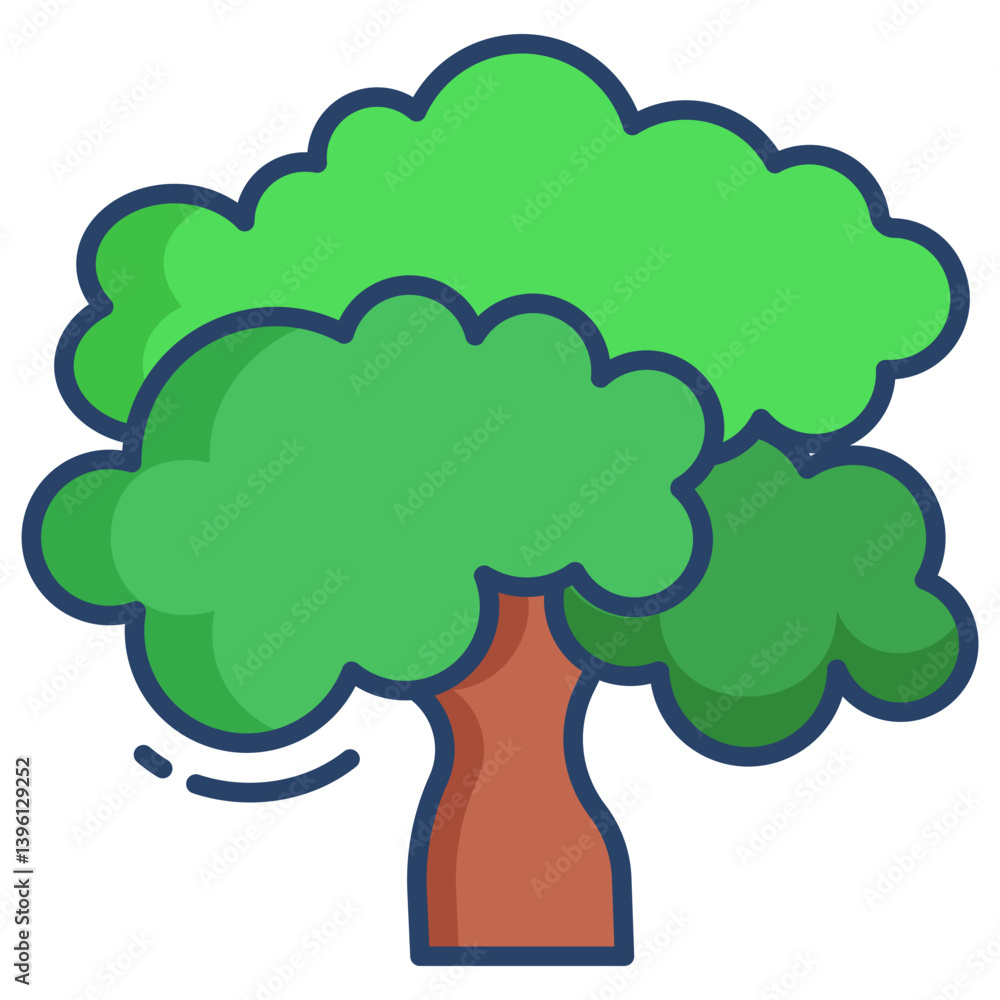 Linear color Juglans icon Linear color Juglans icon