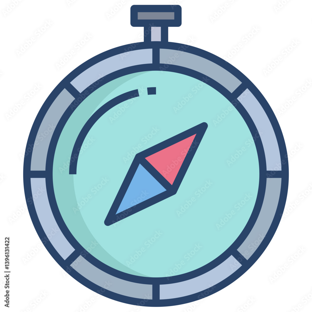 Linear color stopwatch icon Linear color stopwatch icon