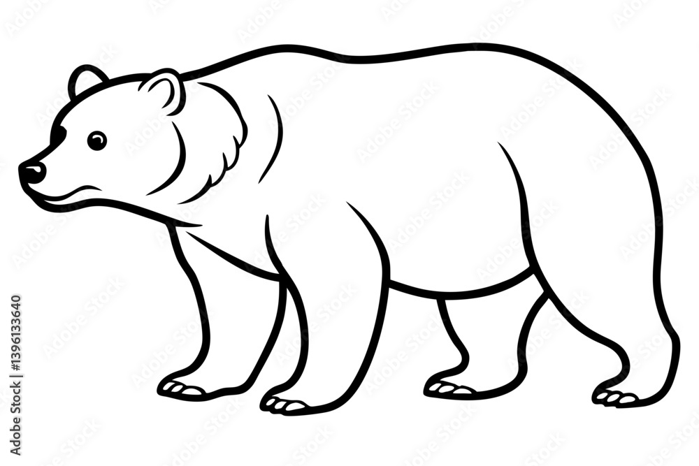 Fototapeta premium asiatic silhouette line art vector illustration