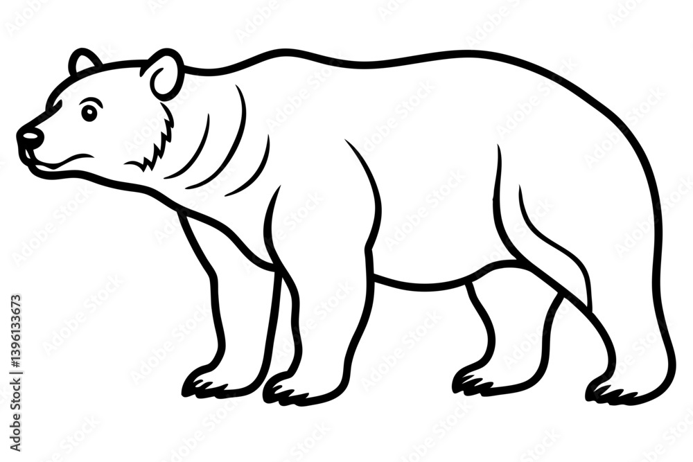 Fototapeta premium asiatic silhouette line art vector illustration