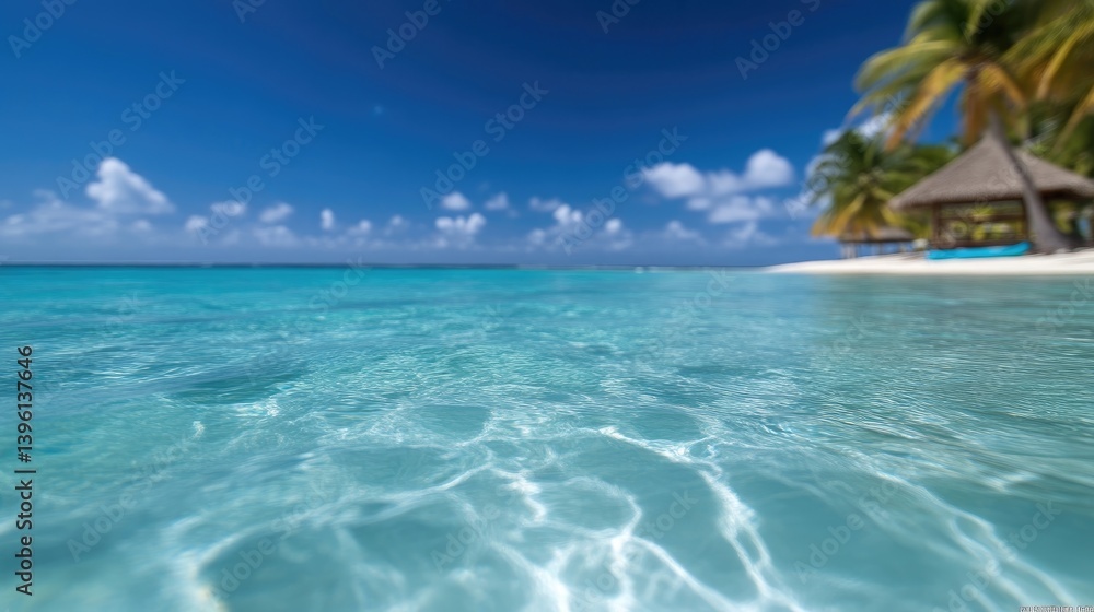 Fototapeta premium Tropical paradise beach scene
