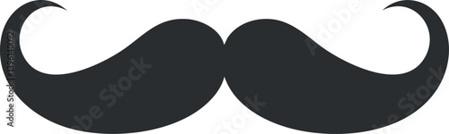 A stylish and playful illustration of a mustache suitable for grooming or fashion themes.