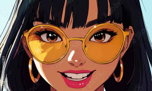 Bursting with vibrant energy and sporting a trendy manga inspired look meet the lively Asian teen rocking a fun cartoon style