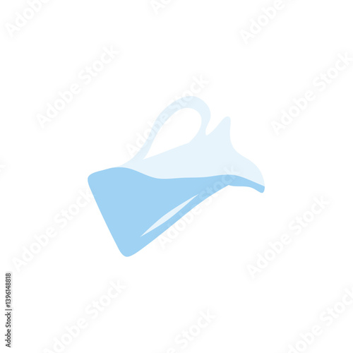 Glass water jug vector illustration