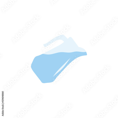 Glass water jug vector illustration