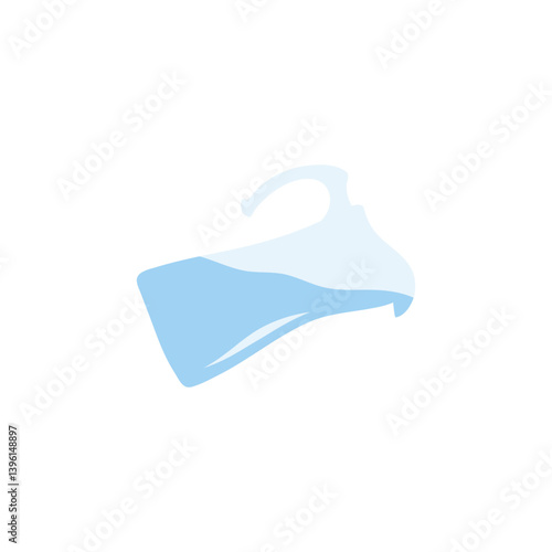 Glass water jug vector illustration