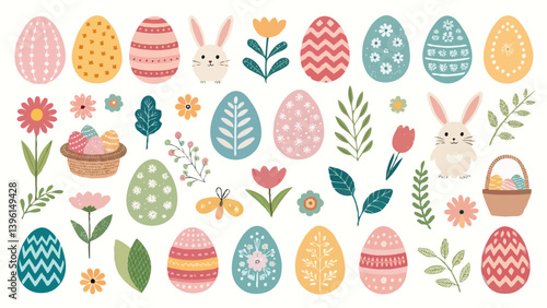 happy easter eggs day colorful april month 2025 year springtime holiday event multicolor culture happy easter day egg basket brown event holiday gift copy space religion hunt egg happy easter egg day