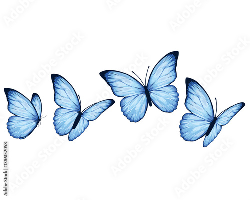 design blu BUTTERFLY art.eps