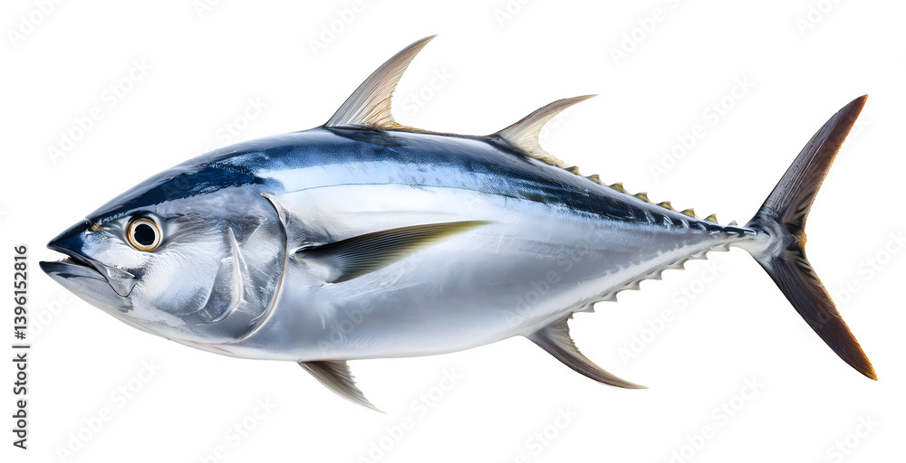 Fototapeta premium Fresh tuna fish isolated on transparent background