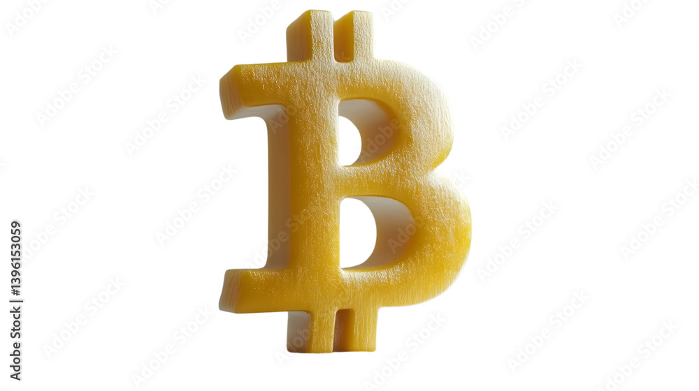 Obraz premium Golden Cryptocurrency Symbol with Textured Surface on Black Background