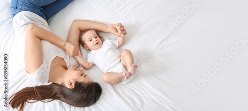 Happy mother and her baby l...