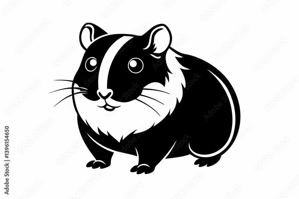 hamster silhouette line art vector illustration hamster silhouette line art vector illustration