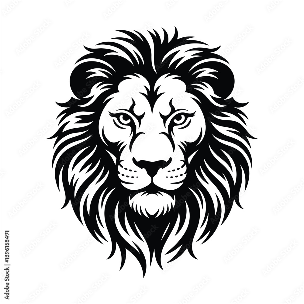 Vector Lion Head Graphic Design Illustration Vector Lion Head Graphic Design Illustration