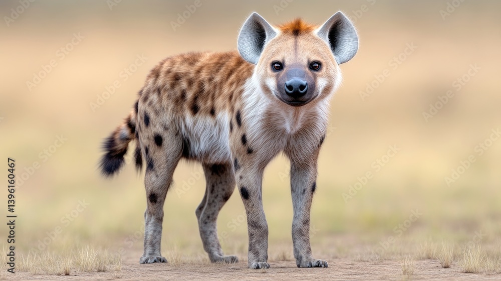 Fototapeta premium Spotted Hyena in African Savanna