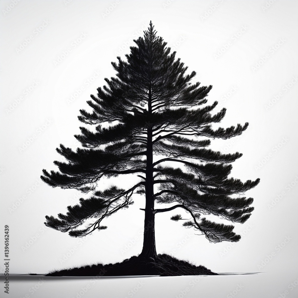 Fototapeta premium vector tree silhouette
