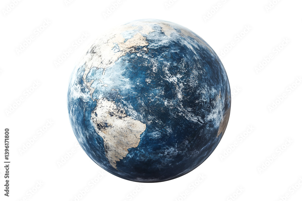 Awe inspiring view of Earth a blue marble floating in the vast darkness of space showcasing continents and oceans Awe inspiring view of Earth a blue marble floating in the vast darkness of space showcasing continents and oceans