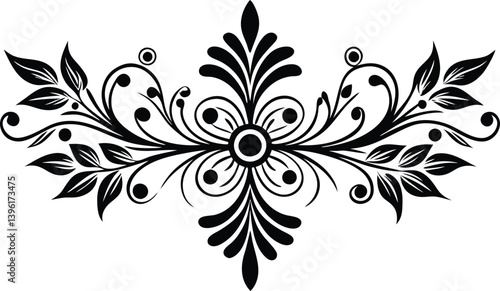 Decorative Divider silhouette illustrations vector