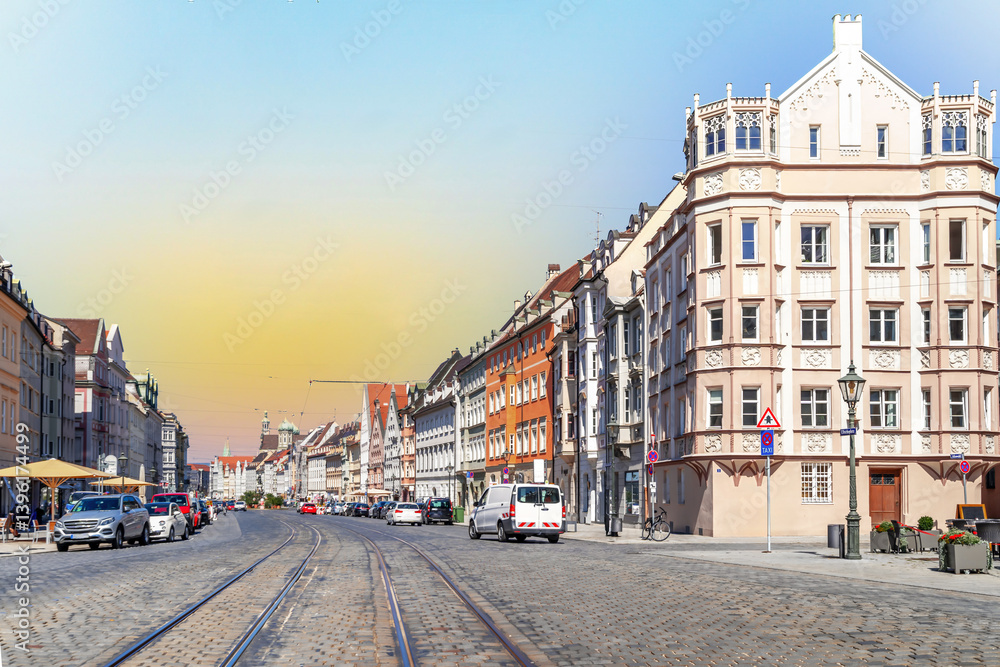Fototapeta premium Altstadt, Augsburg, Bavaria, Germany 