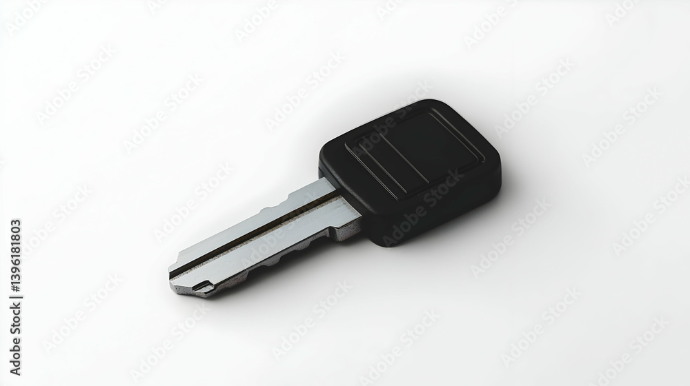 Black Key Isolated On White Background Black Key Isolated On White Background