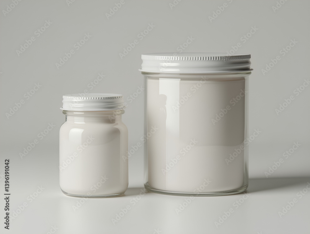Plain Aesthetic Glass Containers , can, mayonnaise, storage, jars Plain Aesthetic Glass Containers , can, mayonnaise, storage, jars