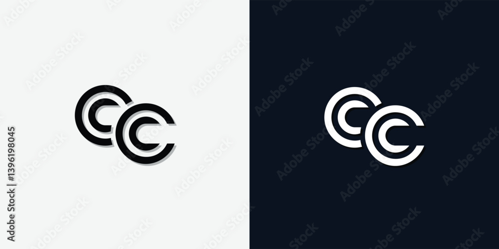 Modern Abstract Initial letter CC logo. Modern Abstract Initial letter CC logo.