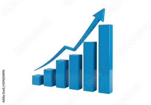 Free Download Business chart growth diagram financial success illustration isolated on white background - GFXLoad