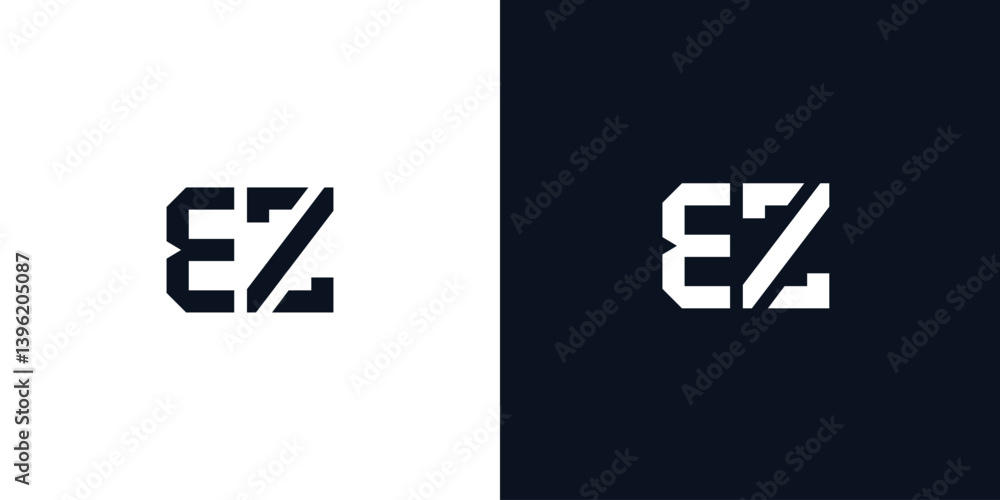 Creative abstract initial letter BZ logo. Creative abstract initial letter BZ logo.