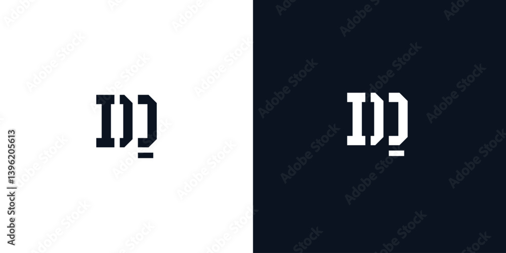 Creative abstract initial letter DQ logo. Creative abstract initial letter DQ logo.