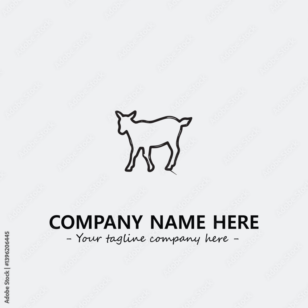 Head of goat illustration black and white for logo company vector image
Head of goat illustration black and white for logo company vector image