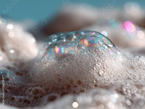 Effervescent soap bubbles d...