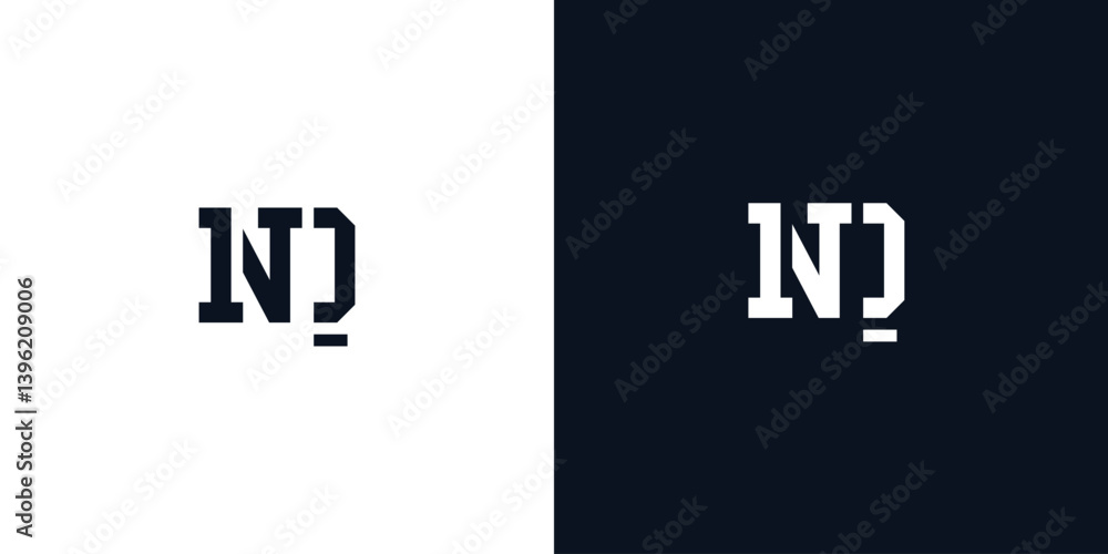 Creative abstract initial letter NQ logo. Creative abstract initial letter NQ logo.