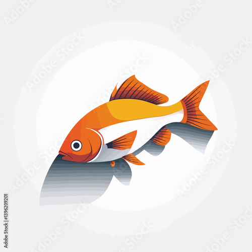 fish on a white background