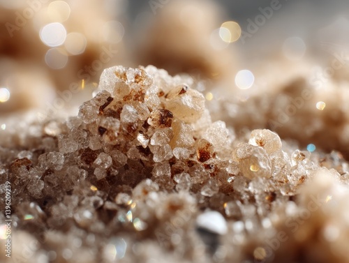 Crystals glisten with a mix...