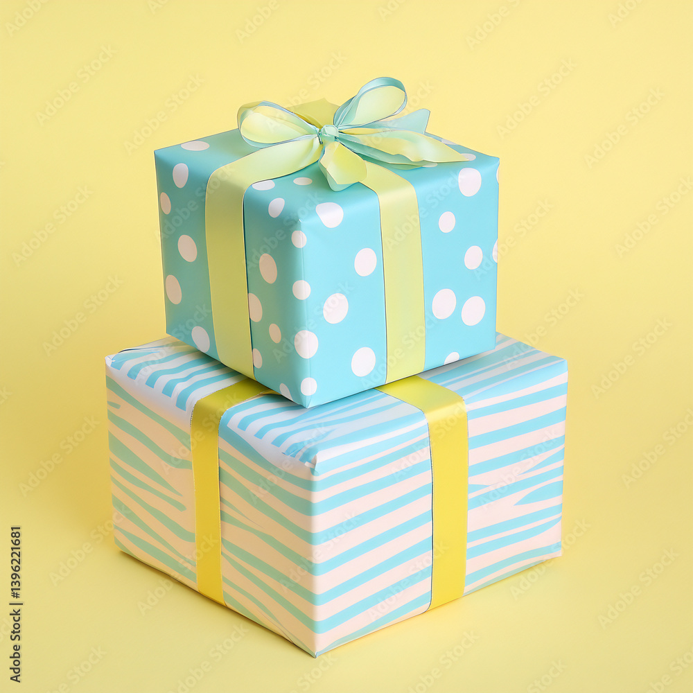 Obraz premium colorful gift boxes, generated by AI