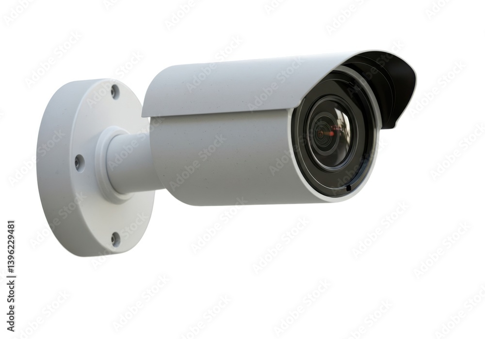 Security camera surveillance system protection technology isolated on white background Security camera surveillance system protection technology isolated on white background
