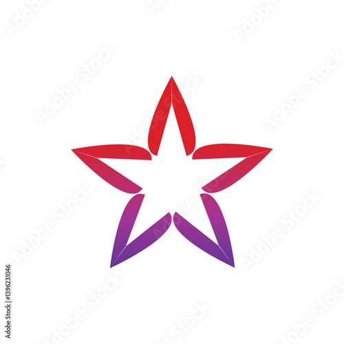 Creative Star Logo Design Illustration Template