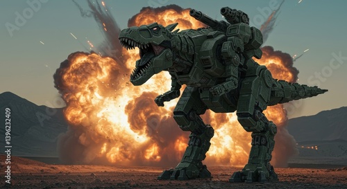 robot t-rex