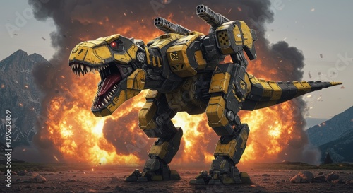 robot t-rex