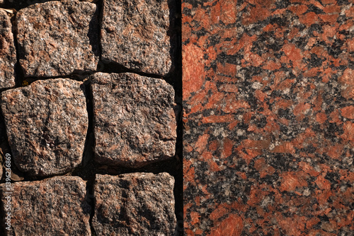 Texture of weathered stone ...