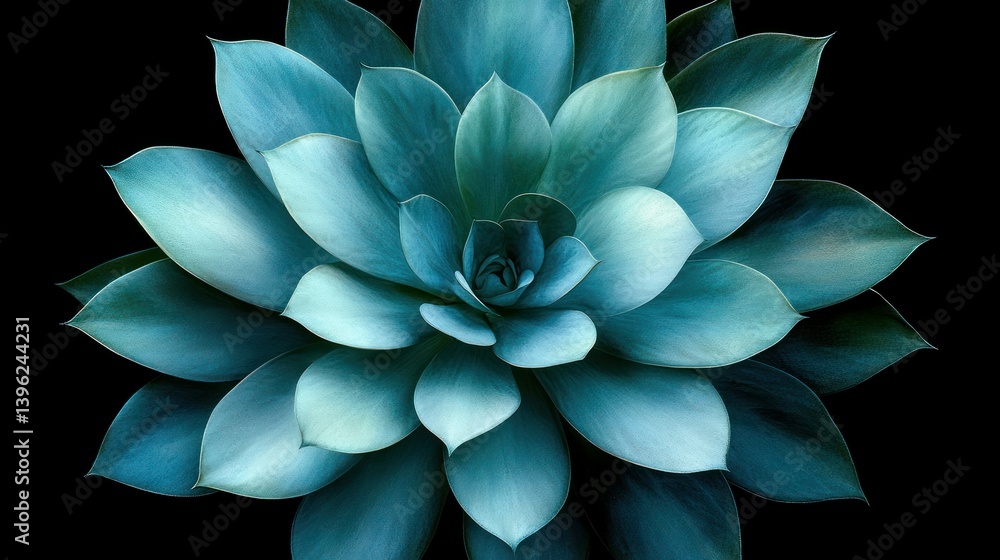 Close-up of vibrant teal succulent Close-up of vibrant teal succulent