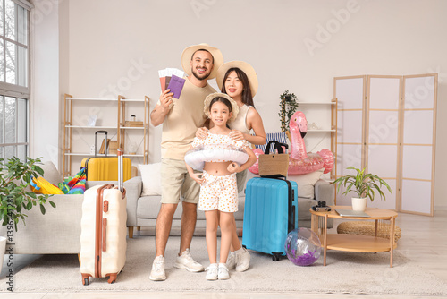 Happy parents with their da...