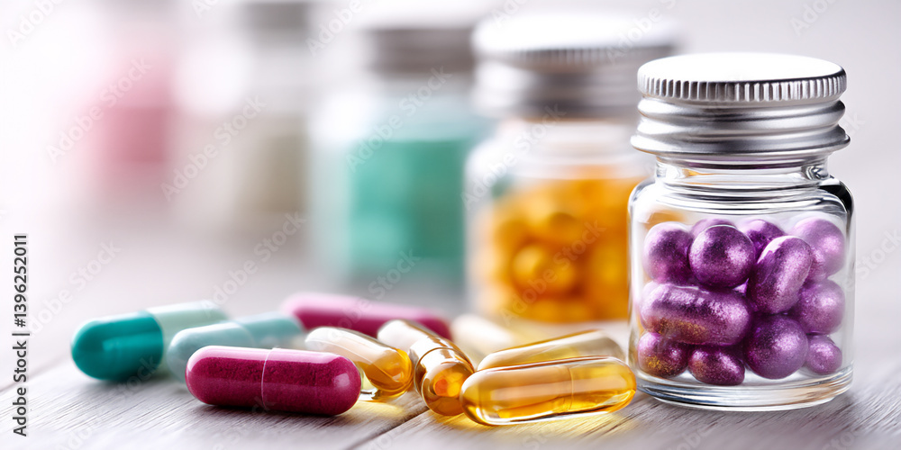 medicine bottle with pill capsules medicine bottle with pill capsules