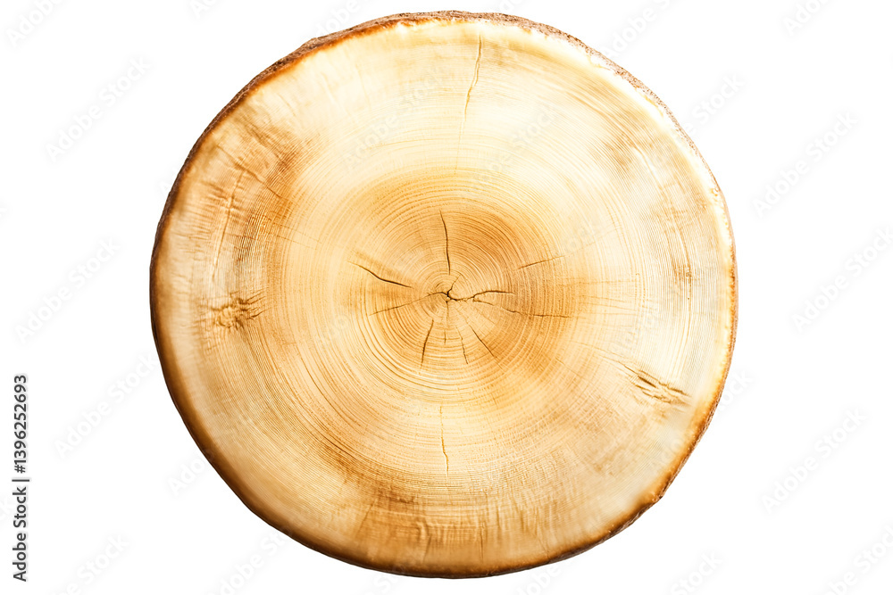 Fototapeta premium Tree rings pattern wood cross section nature texture background