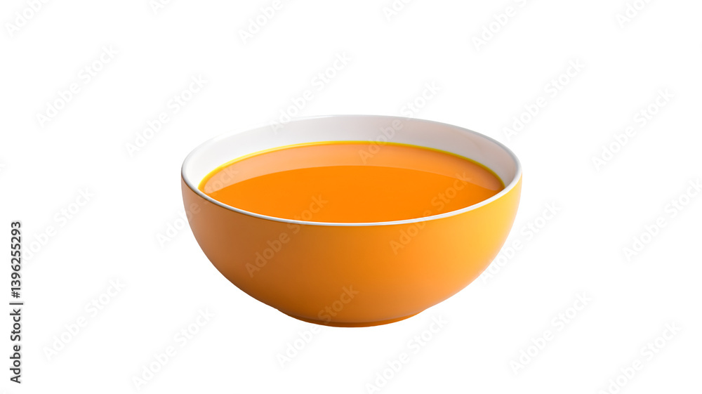 Vibrant Orange Soup in a Bowl Warm comforting food