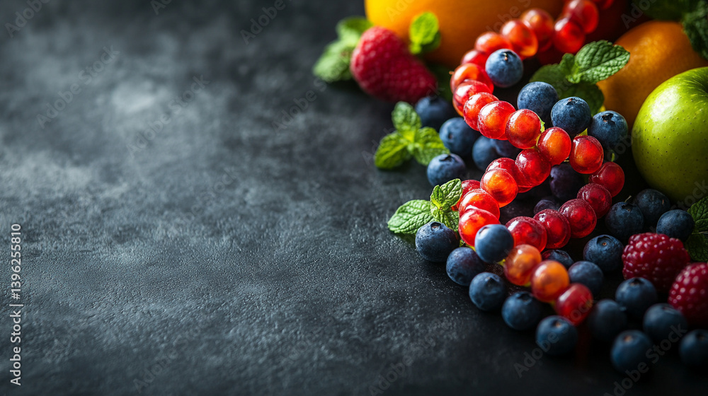 Colorful fruits and berries arranged in a double helix shape, symbolizing the DNA structure, representing the cutting-edge field of nutrigenomics and the connection between diet and genetics.
Colorful fruits and berries arranged in a double helix shape, symbolizing the DNA structure, representing the cutting-edge field of nutrigenomics and the connection between diet and genetics.