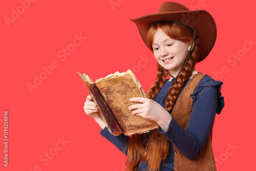 Cute happy teenage girl in ...
