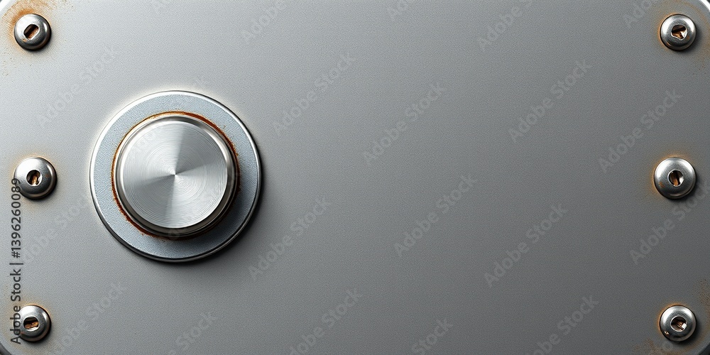 Mockup Rivet on Metal Plate - Blank Space for Design Mockup Rivet on Metal Plate - Blank Space for Design