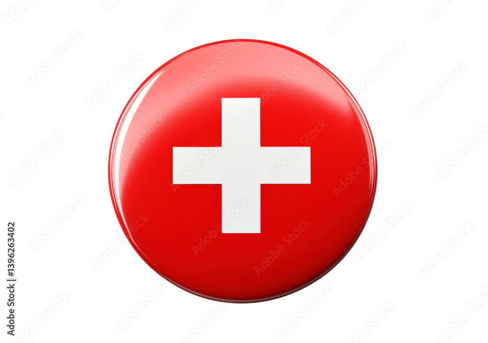 Switzerland flag icon isolated on transparent background Switzerland flag icon isolated on transparent background